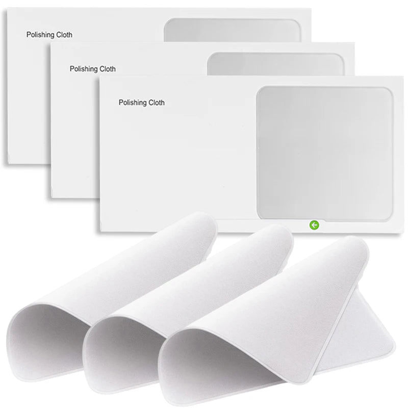 1-5pcs Universal Polishing Cloths with Box for Apple Phone IPad Screen Camera Lens Wipe Cloth Eyeglass Cleaning Microfiber Cloth