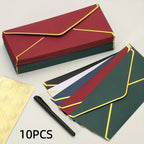 10PCS Luxury Foil Sealed Envelope - Self-Sealing Wedding Invitations, Thank-you Notes, Corporate Events & Birthday Invitations