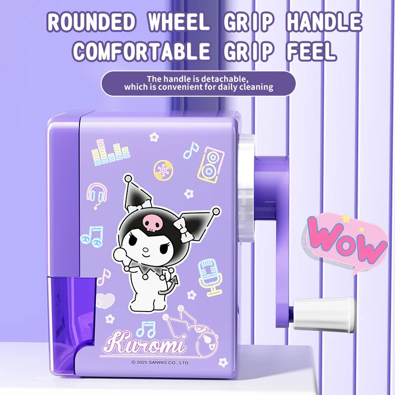 Sanrio Pencil Sharpener Fast Sharpening Easy to Use for Kids Students School Office Stationery Cute Anime Merch Kawaii Gift