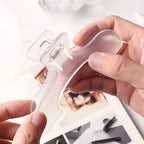 Transparent Plastic Book Clip Simple Reading Aid Fixed Book Holder Bookmarks Creative Design Practical Note Holder for Bookstore