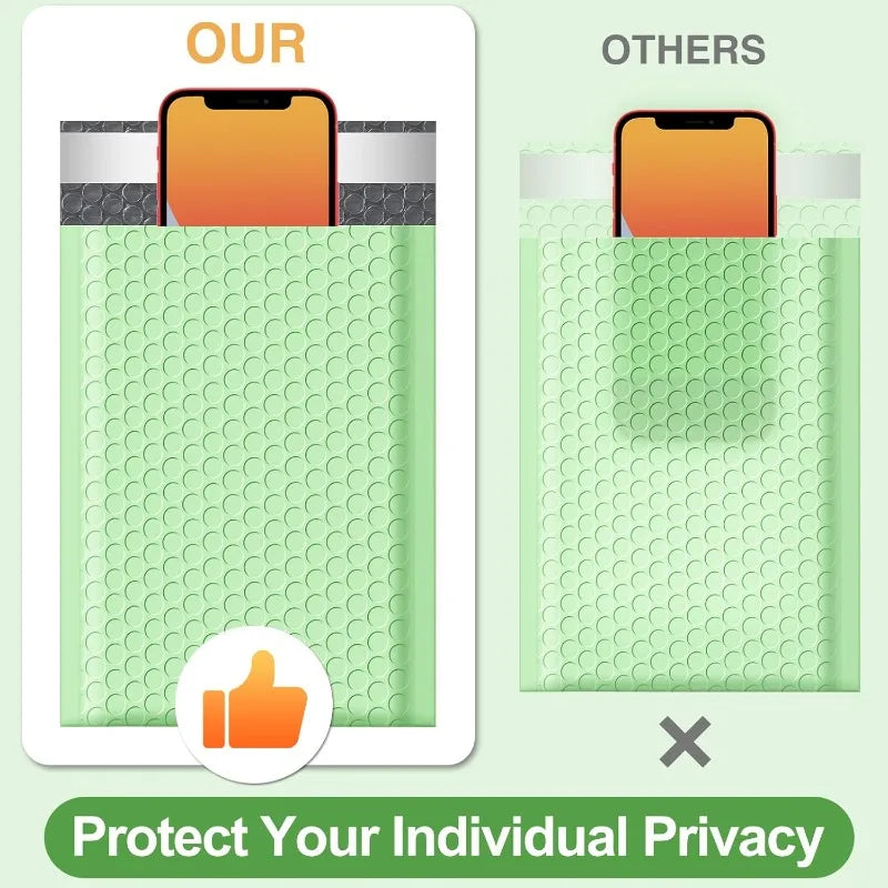 Shockproof Bubble Bags for Phone Cases Packaging Padded Envelopes Waterproof Self Seal Adhesive Mailer Protective Shipping Bag