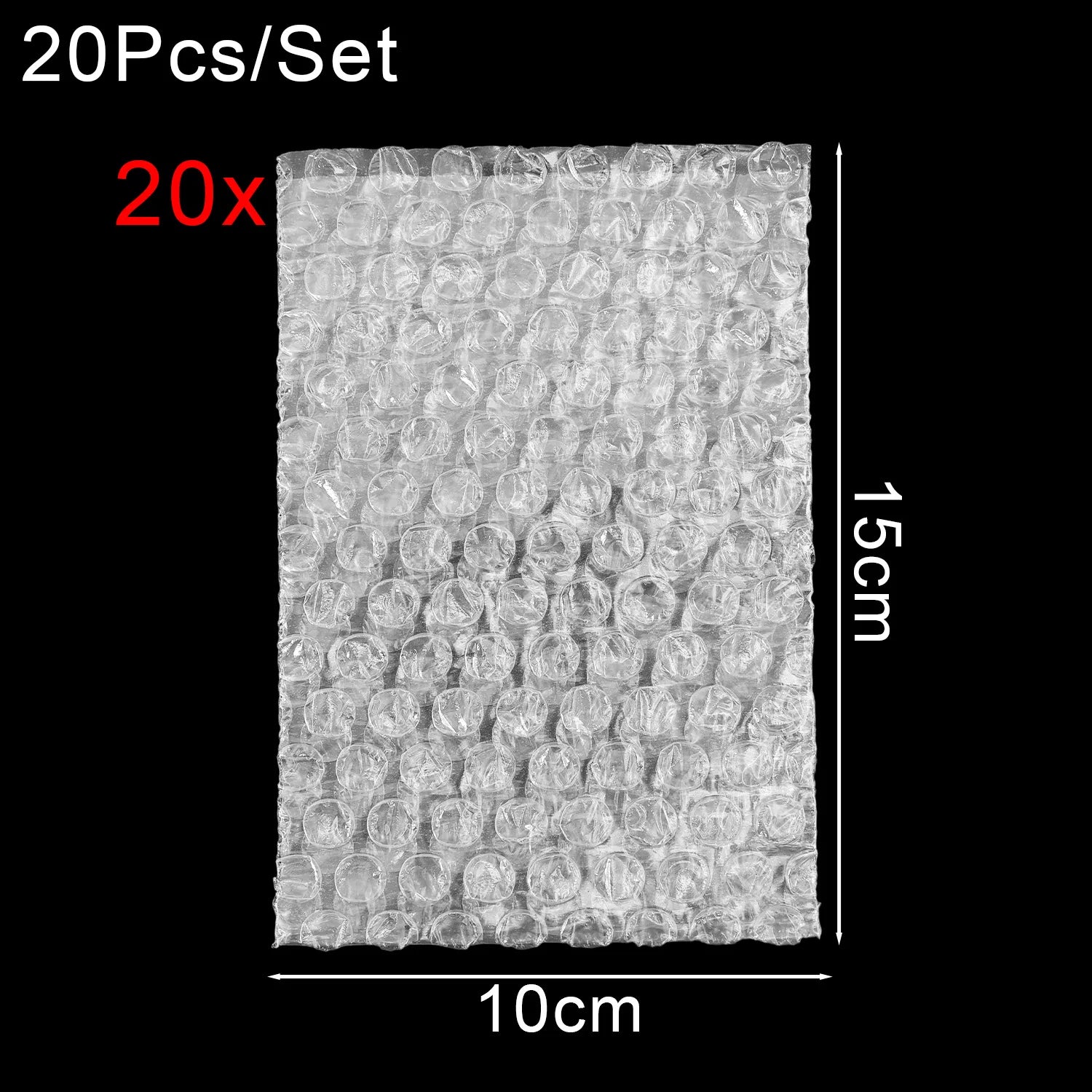 20-100pcs 15x20cm Bubble Mailers Plastic Wrap Envelope White Packing Bags Clear Shockproof Shipping Packaging Bag Film Wholesale