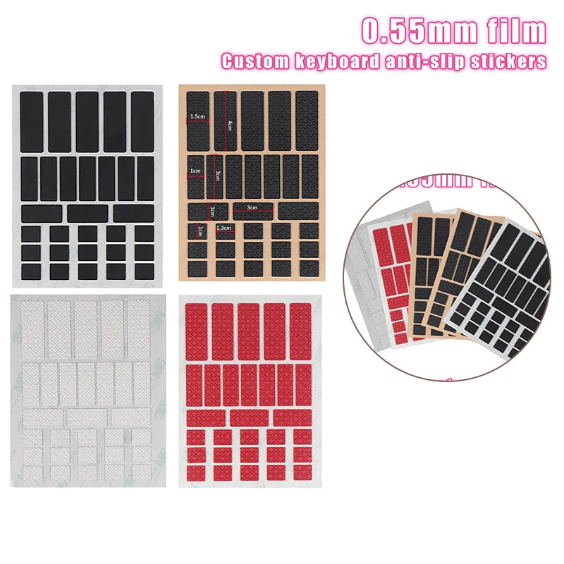DIY Anti-Slip Wear-Resistant Universal Style Mouse Sticker Wireless Gaming Sweat-Proof Mouse Grip Sticker Tape