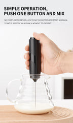 Portable Battery Stirrer Milk Frother Handheld Foam Maker for Lattes Whisk Drink Mixer Coffee Electric Egg Beater Kitchen Tool