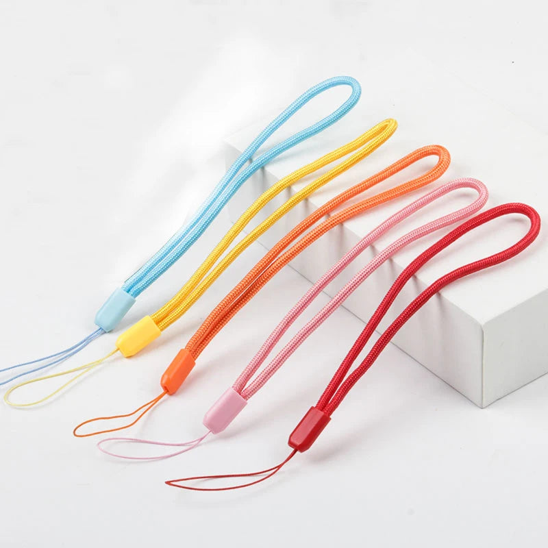 5/10PCS Nylon Hand rope Cell Phone Hanging Strap Mobile Phone Datachable short Straps Flexible Sling Necklace Rope