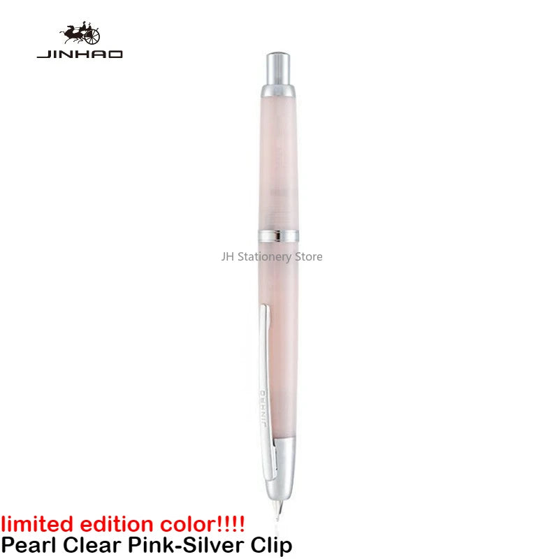 JINHAO 20 Press Fountain Pen Retractable EF/F Nib Plastic With Clip School Supplies PK 10 A1 Stationery Writing Ink Converter
