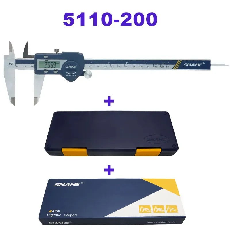SHAHE Precision Electronic Digital Caliper 150/200/300 MM Electronic Digital Caliper Steel Vernier Caliper Paquimetro Digital