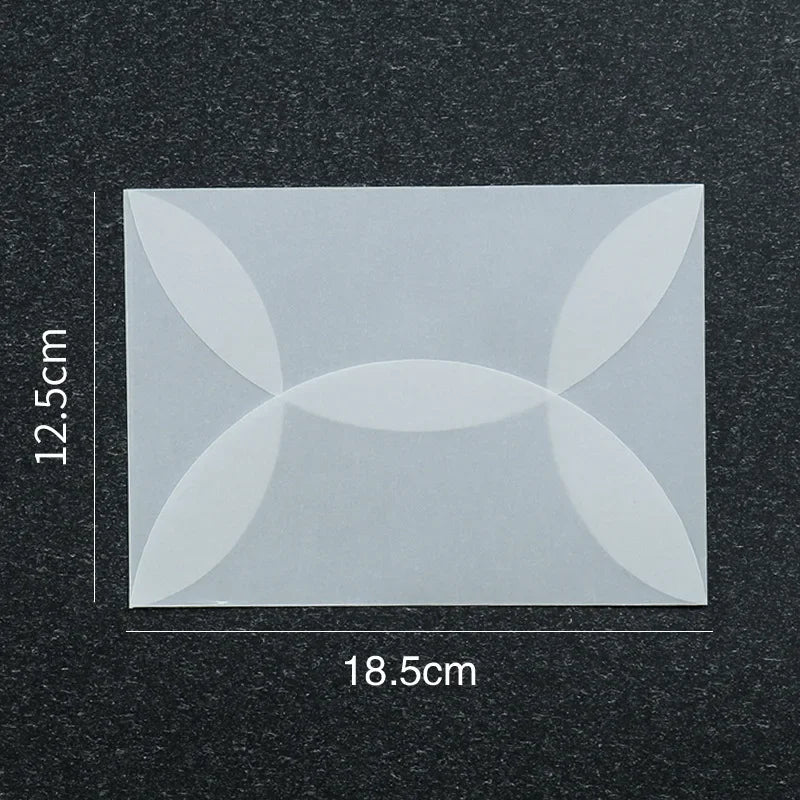 50pcs/lot Blank Translucent Envelope for Invitations Postcards European Giftbox Message Card Letters Business Wedding Envelopes