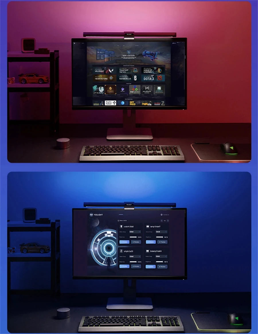 Yeelight Screen Bar Pro Computer Monitor Hanging Light Ambient Light Adjustable brightness and color temperature For the Mi Home