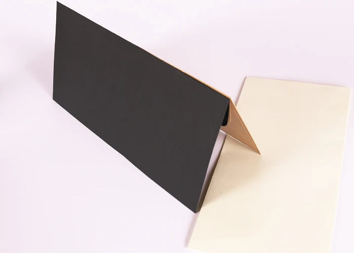 10Pcs Vintage Kraft Paper Envelopes Blank A4 triangle cowhide Handmade black Set Writing Christmas Invitations 22*11CM