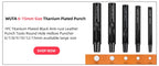 WUTA 1PC Leather Punching Tool Round Hole Hollow Puncher Black Titanium Plated Anti-rust DIY Craft Tool for Belt,Watch Band