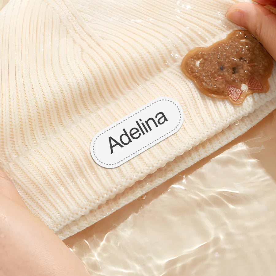 Personalized Sewing Labels for Clothes,School Uniforms,Custom Name Iron-on Fabric Tags,Cotton Material,Machine Washable