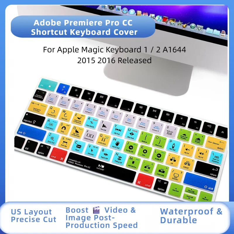 Ableton Live Avid Pro Tools Final Cut Pro X PS Hotkey Functional Keyboard Cover US Layout for Magic Keyboard A1644 MLA22B/A