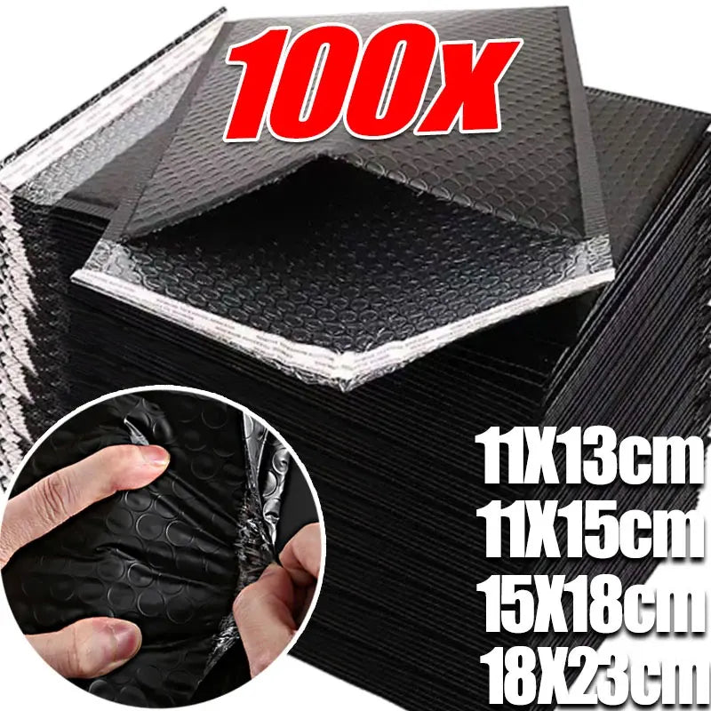 Wholesale Plastic Black Bubble Envelopes Bag Waterproof Foam Adhesive Self Seal Packing Bags Mailers Shipping Storage Organizer