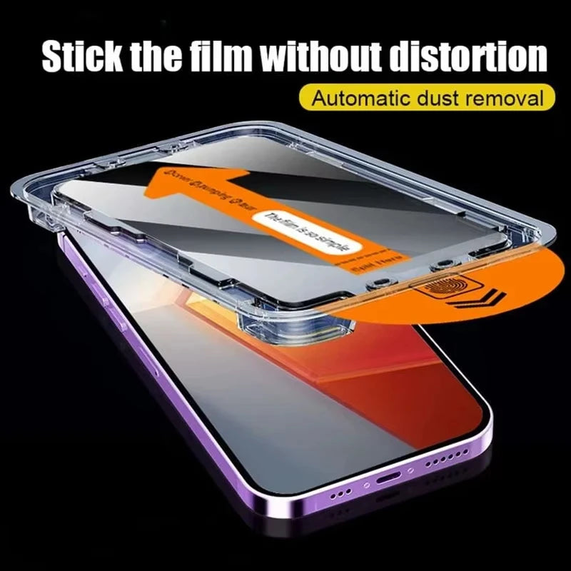 Oleophobic Coating Privacy Screen Protector For iPhone 17 Pro Max 16 18 15 13 11 14 12 Air 16e Mini SE XR Dust Free Installation