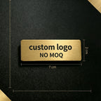 7*2cm Customize Logo/Name Stainless Steel Nametag Brooch with Brushed Finish Customize Company Brand Employee Identification