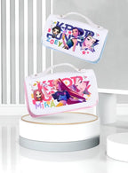 Kawaii Cute Cartoon Anime Pencil Bag Multi-Compartment Stationery Pouch with Handle Portable Pen Case for School & Travel