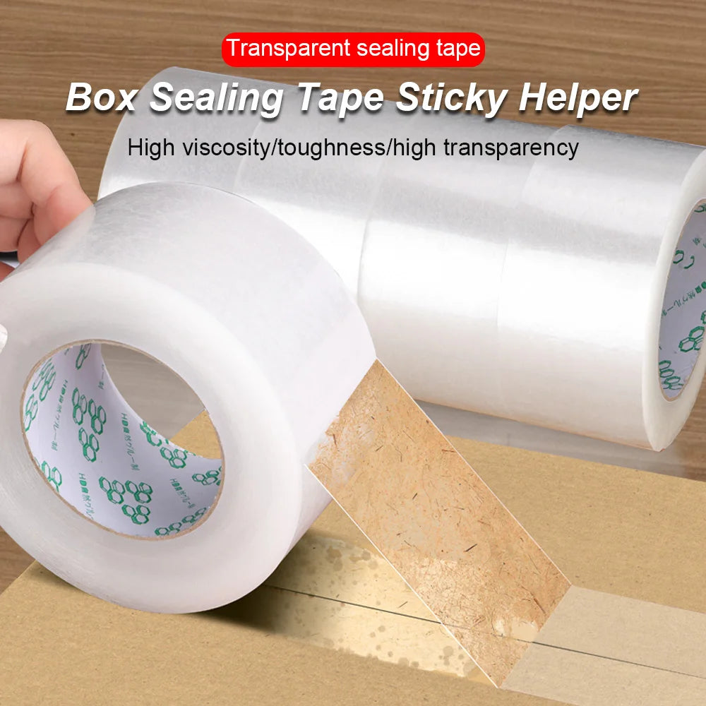 Bopp Single-Sided Transparent Packaging Tape High Viscosity Carton Sealing Fixed Items Sealing Heavy Packaging