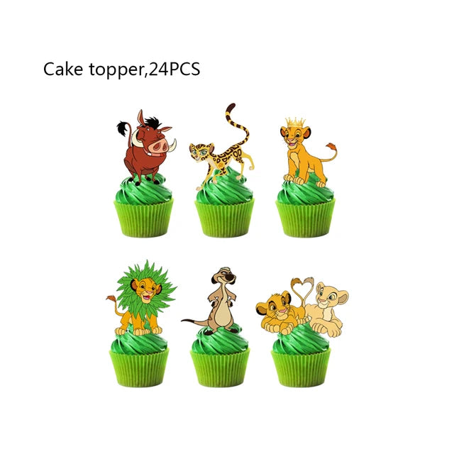 Lion King Birthday Party Decoration Lion Disposable Dinnerware Tablecloth Cup Plate 3D Balloon for Kids Baby Shower Supplies