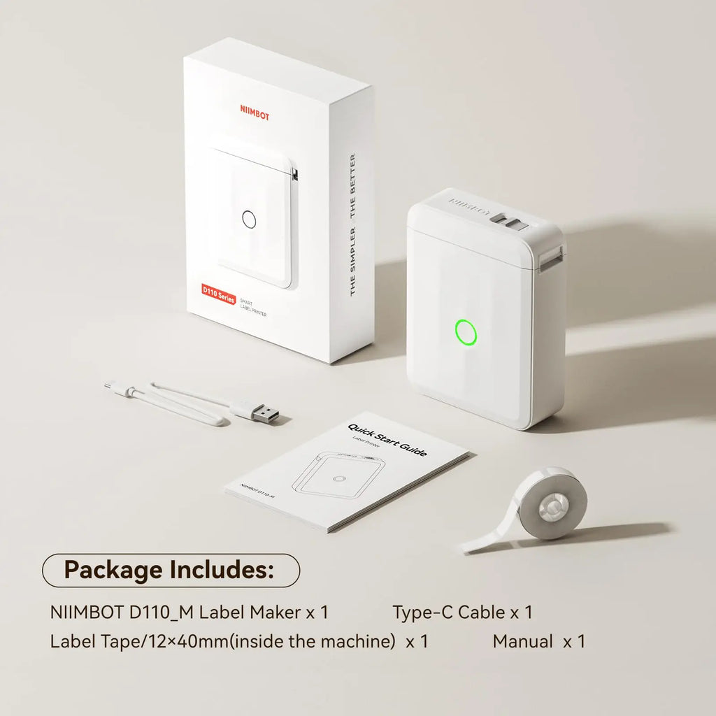 Niimbot D110 Wireless Mini Portable Printer Smart Label Printer Mobile Phone For Thermal Adhesive Sticker Labeling Maker Machine