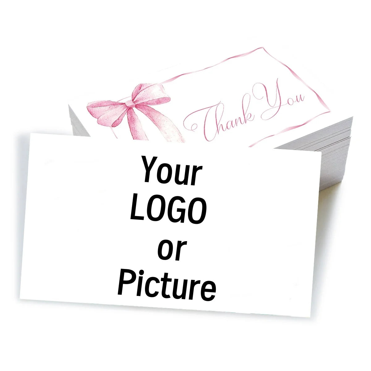 50/100pcs Custom Cards Thank You Card Business Card Personalized Logo Packaging For Business Wedding Invitation Gifts Decor Card