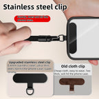 Universal Phone Lanyard with Clip Upgraded Anti-Drop 360° Rotation Adjustable Neck/Crossbody Strap for All Phone Cases