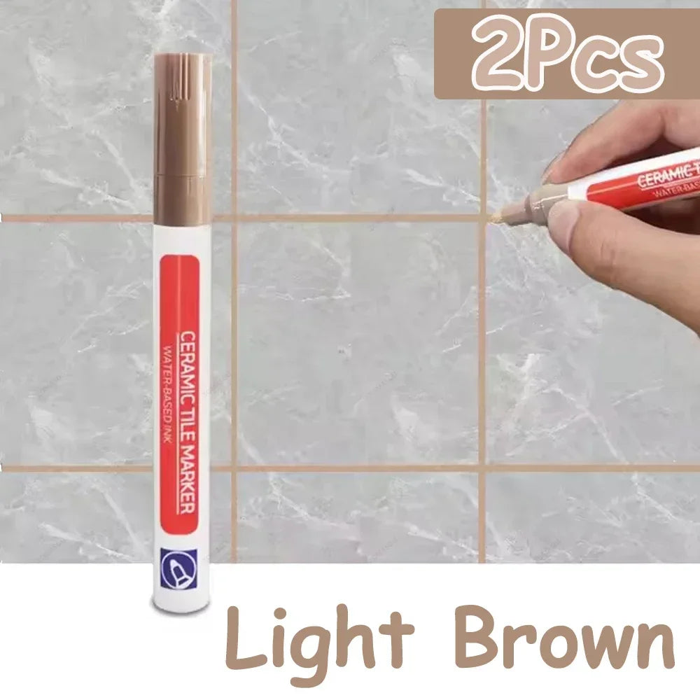 10 Colors 1/2/4/10Pcs Floor Tile Marker Pen Wall Grout Pen Waterproof for Ceramic Kitchen Bathroom Seam Paint Gap Repair Tools