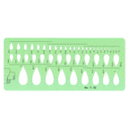 Jewelry Design Template Diamond Gemstone Drafting Ruler Kit Formwork Rulers Professional Designer Tools Supplies T-777-1 T-777-2