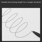 KACO Gel Pens Press Signature Pen Stationery Metal Pen Clip 0.5mm Black Ink Quicking Drying Large Capacity 800M Smooth Writing