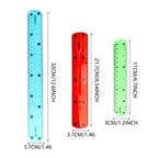 2Pcs Color Flexible Rulers Soft Bendable Plastic Rulers Duals Scale Bendable Flexible Rubber Rulers Clear Straight Ruler