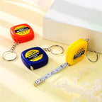 Mini Keychain Tape Measure Easy Reading Automatic Retractable Steel Tape Ruler for Woodworking Construction Sites