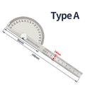 Goniometer Stainless Steel Protractor Metal Ruler Multi Angle Measuring Ruler Carpentry Tool Angle Meter Angle Finder Goniometro