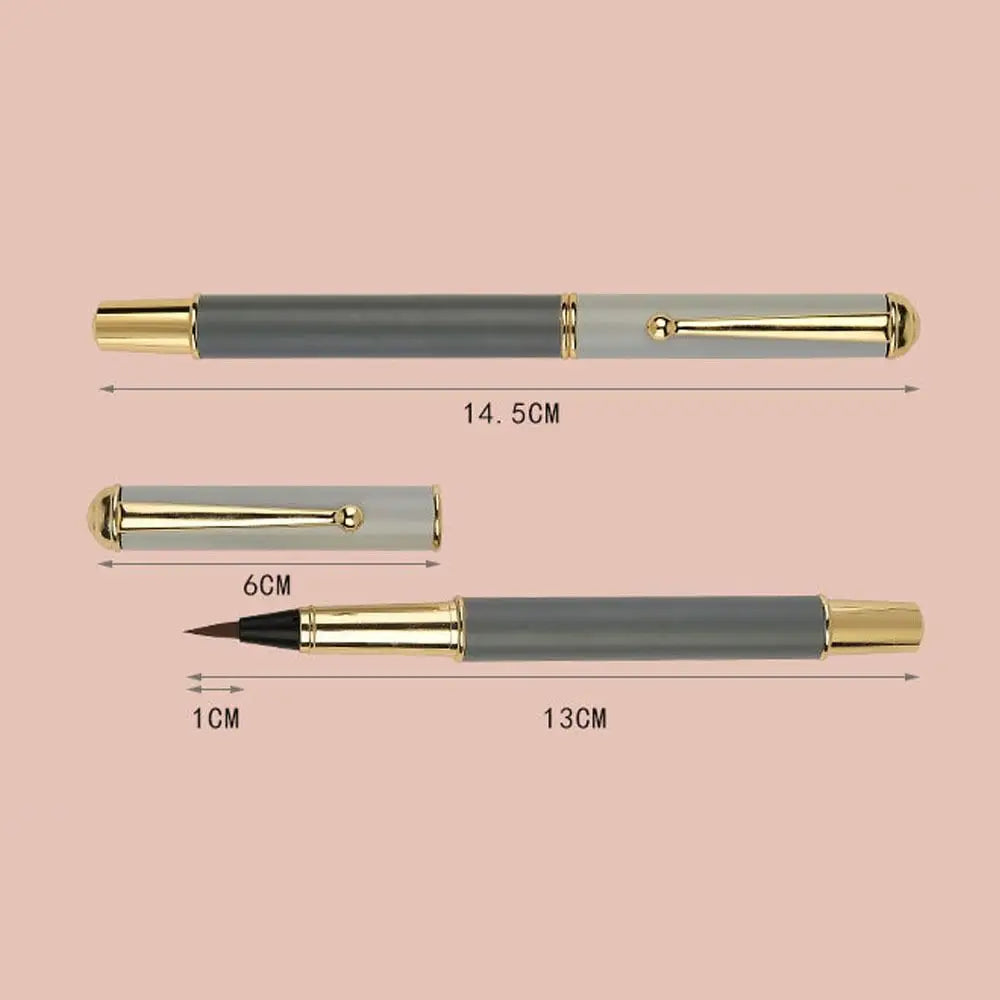 High Quality Drawing Soft Hair Artist Metal Penmanship Brushes Calligraphy Pen Brushes Chinese Brushes Painting Pens