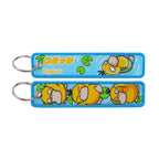 Kawaii Japanese Elf Anime Embroidery Key Fobs Key Tag Motorcycles Cars Backpack Chaveiro Keychain Fashion Keyring Friends Gifts