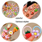 Cartoon Cute Rubber Band Hair Accessories for Little Girls 20/30/50pcs Pack Non-Hurting Hair Ties Circle Headbands