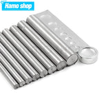 Double Caps Rivet Tool Round Rivets Metal Punch Tool Spike Stud Installation Tool For Leathercraft Shoe Bag Belt Garment DIY