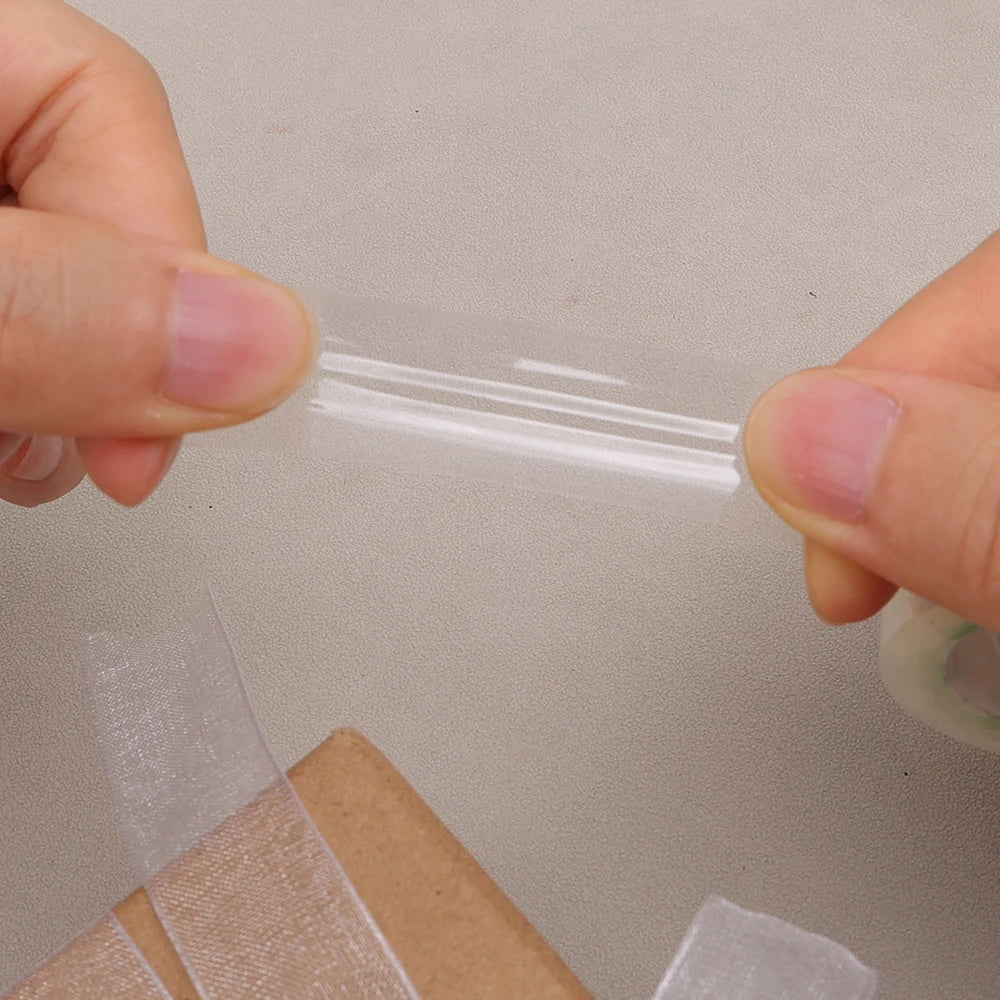 20-1Roll Transparent Adhesive Tape 0.8cm 1.2cm 1.8cm Width Strong Clear Sealing Tape for Office School Home Packaging Stationery