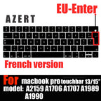 Keyboard Cover Skin for MacBook Pro with Touch Bar 13" and 15" ( Model Number A2159 A1706 A1707 A1989 A1990, 2016-20129 Release)