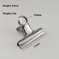 Stainless Steel Bulldog Clips Metal Office Paper Clip Binder Grip Clamp 75mm
