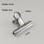 Stainless Steel Bulldog Clips Metal Office Paper Clip Binder Grip Clamp 75mm