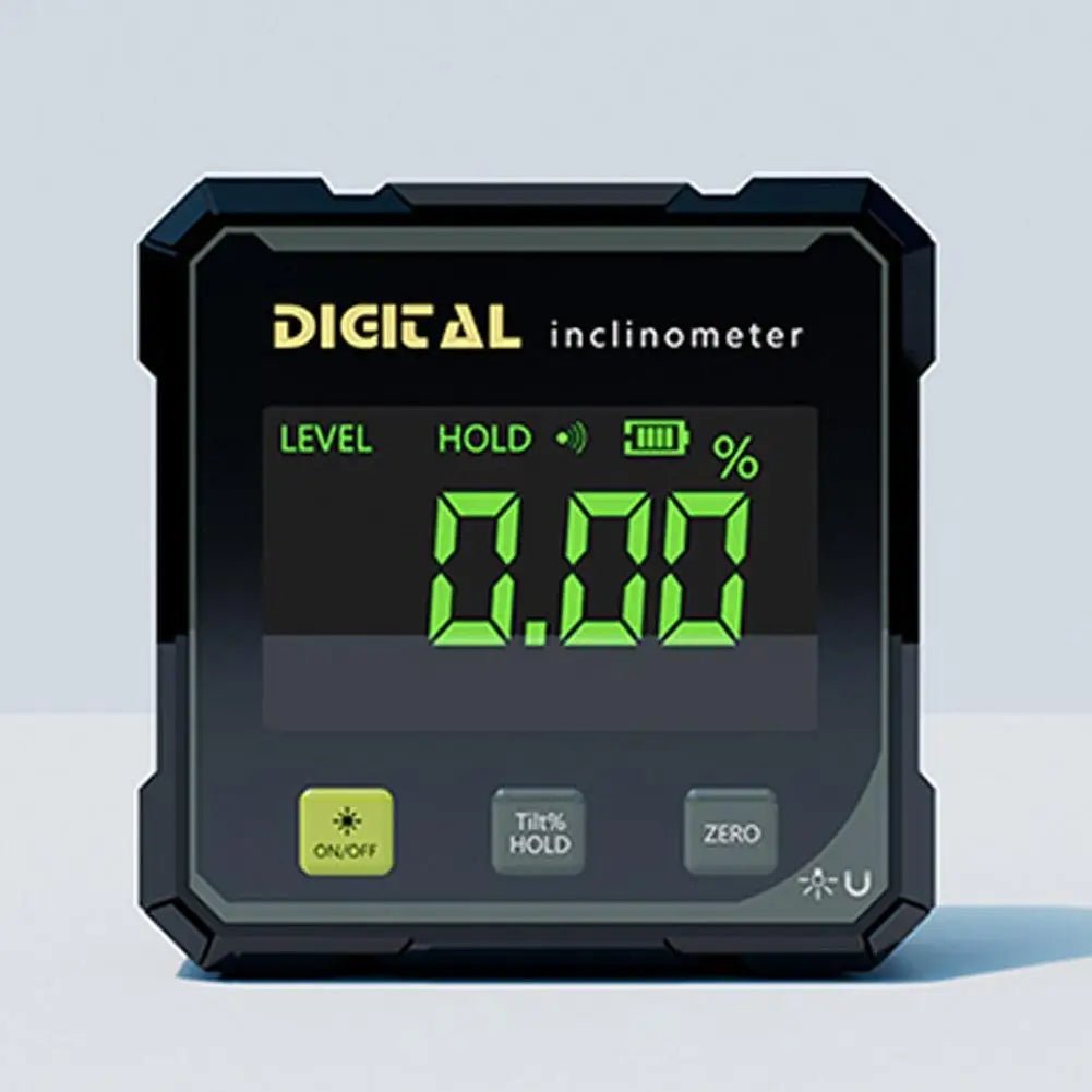 Digital Level Angle Finder Box 360 Degree Measurement Professional Protractor Inclinometer Dual Magnetic Electronic Level Gauge