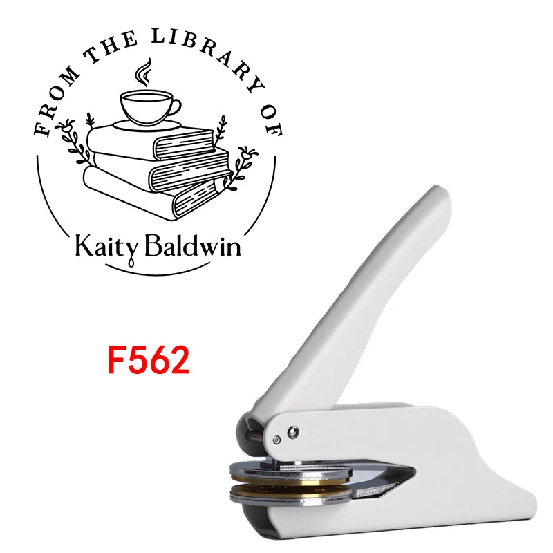Custom Embosser Stamp,From the Library Embosser,Personalized Book Embosser Stamps,Custom Logo,Magic School,Gift for Book Lover