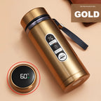 SoftAura Stainless Steel Thermos Bottle LED Temperature Display 500ML- 1L Sus304 Vacuum Flask Portable Cup  2026 New