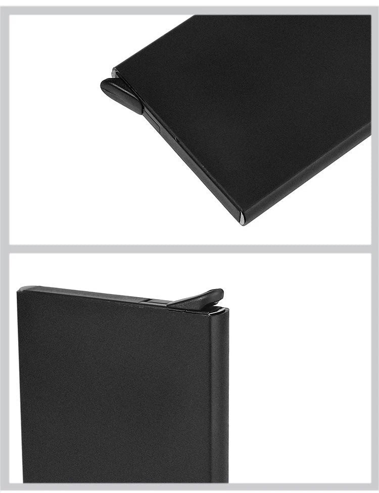 Anti Rfid Blocking Protected Magic Men ID Credit Card Holder Wallet Men Women Metal Business Bank CreditCard Cardholder Case