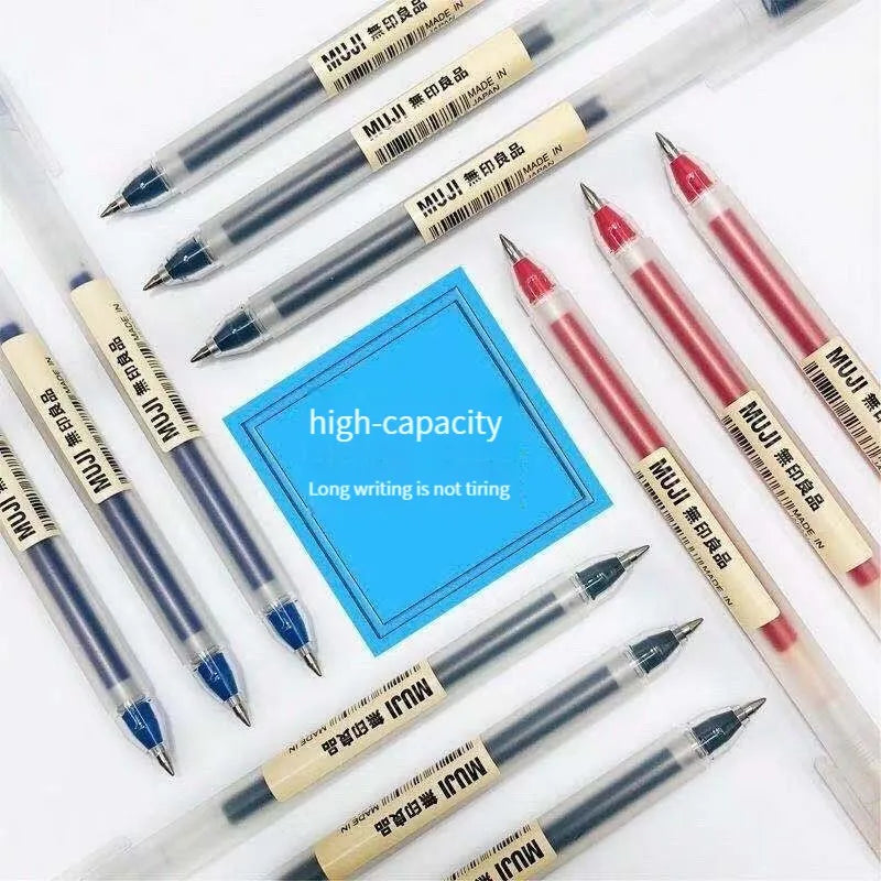 6/8Pcs/Set MUJIs Gel Pen Black/Red/Blue 0.38/0.5mm Ink Japan Color Pen Office School Ballpoint Pen Japanese Kawaii Stationery