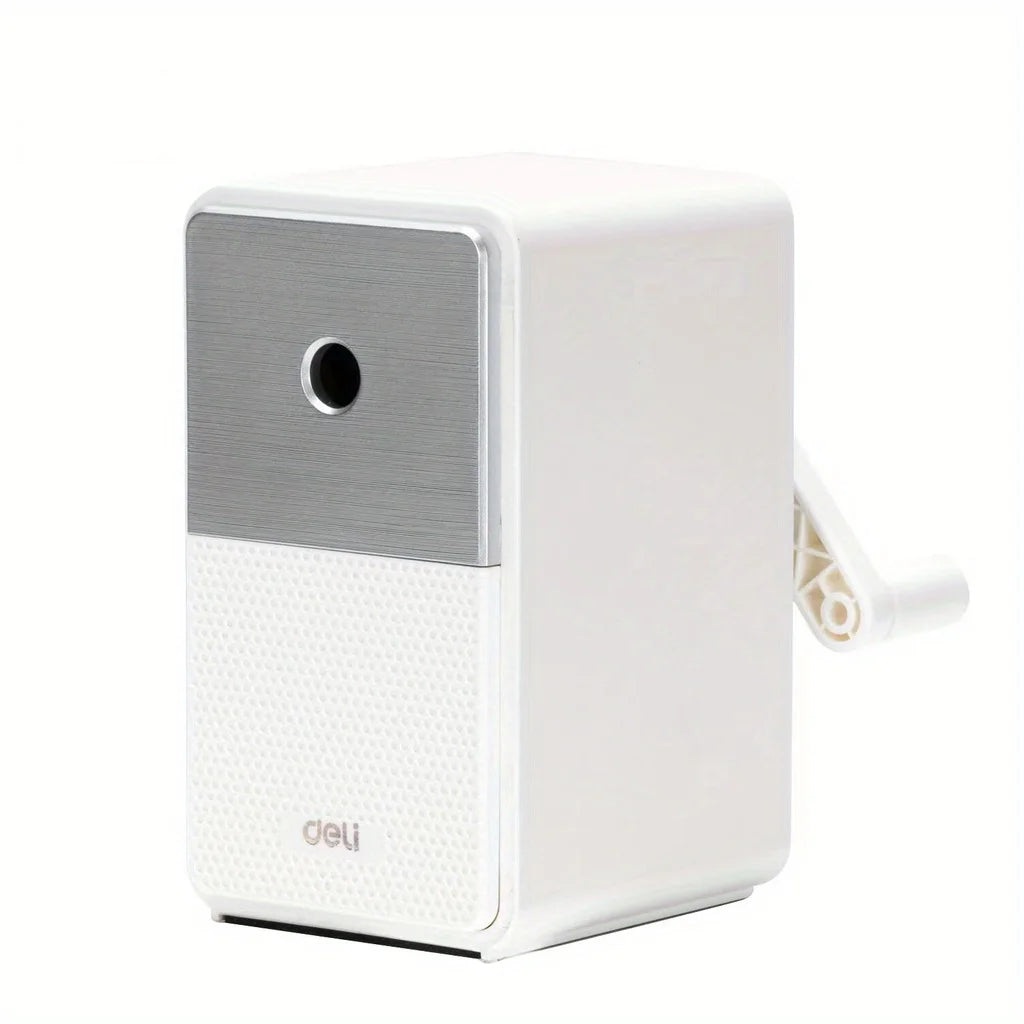 DELI Adjustable Pencil Sharpener with Long Lasting Blade Hand Crank Table Sharpeners Machine Stationery