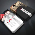 500pcs Free Design, Customized 300gms Logo Printing Business Card, Double-Sided and Full Color Printing, Round