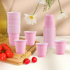 50pcs Mini Plastic Disposable Cups Drinking Cups Wine Cup for Celebration Bachelorette Party Events Wedding Birthday Supplies
