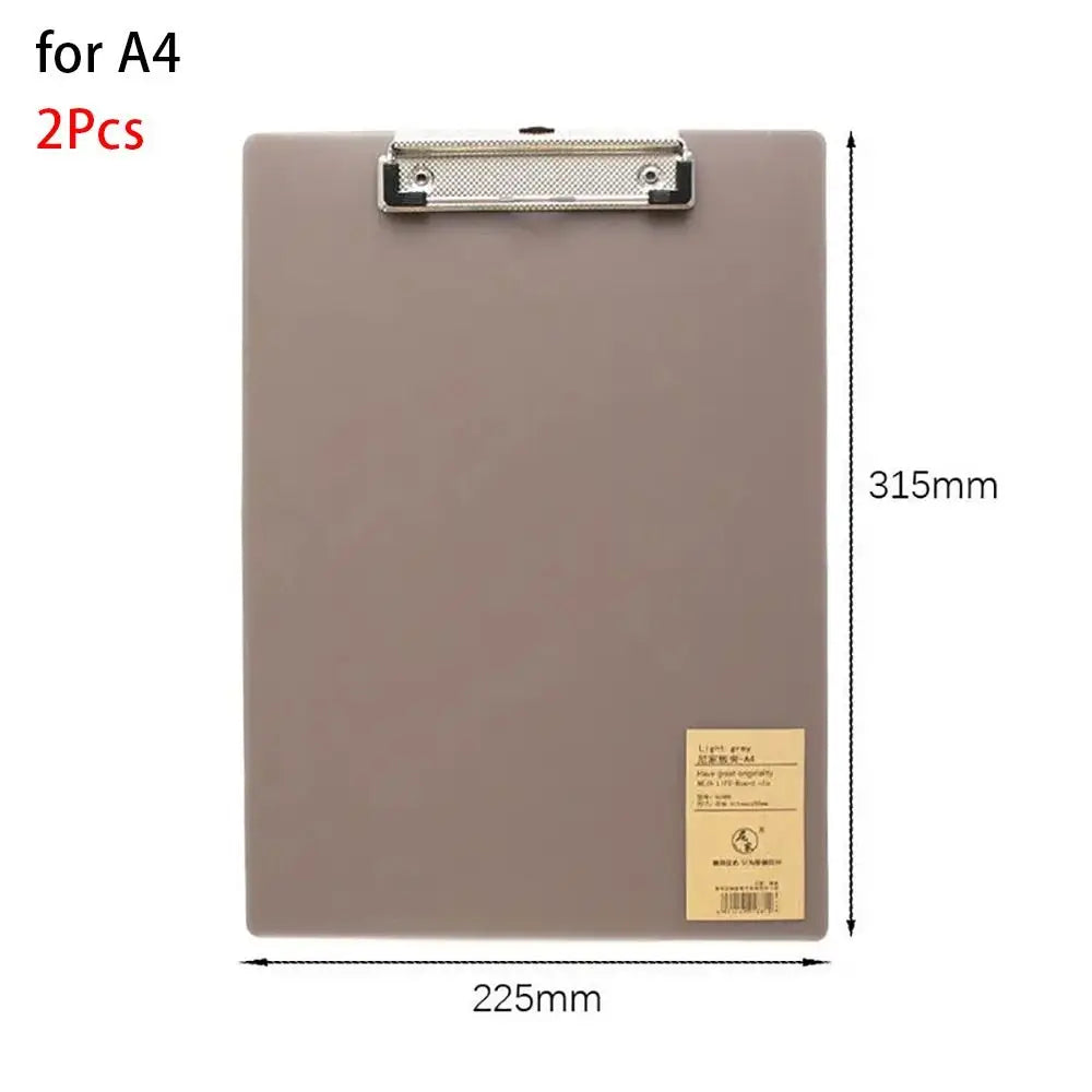 2Pcs Document Folder A6/A5/A4 Clipboard Ticket Bill Holder Hanging Cardboard File Folder Board Notepad Board Writing Pad