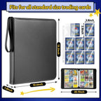 Professional Moisture-Proof Card Album | 900 Grids Double-Sided Pages with Portable Zipper Design